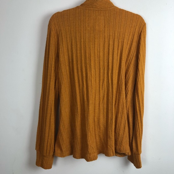 ANTHROPOLOGY Maeve Woodruff Mustard Wrap Top - Picture 10 of 15